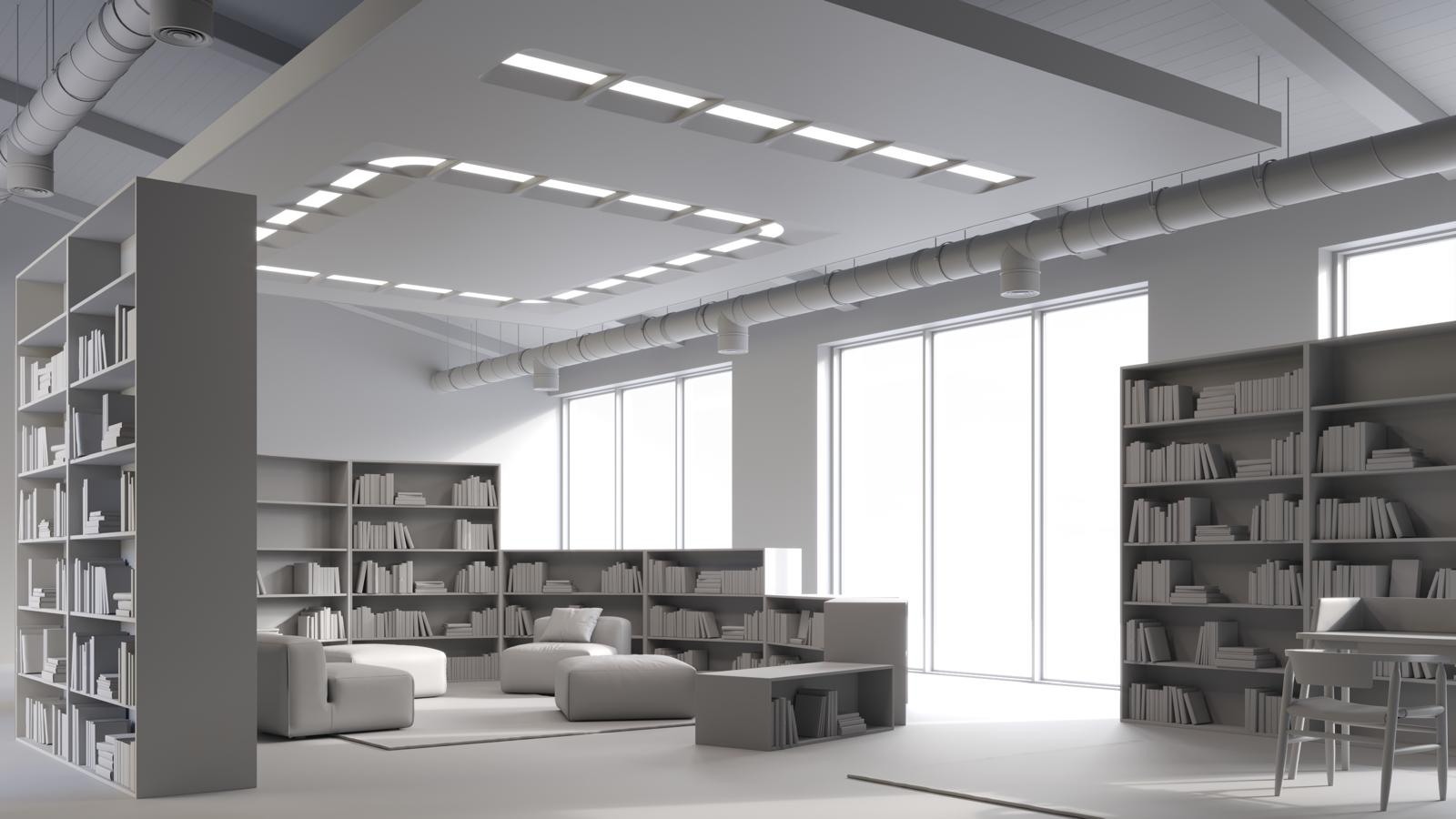 A Tacet acoustic ceiling installation